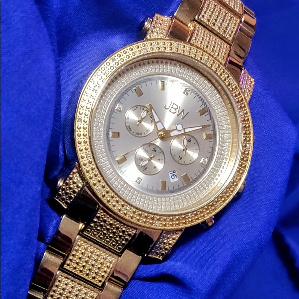 JBW Men's Gold Chronograph Bracelet Watch